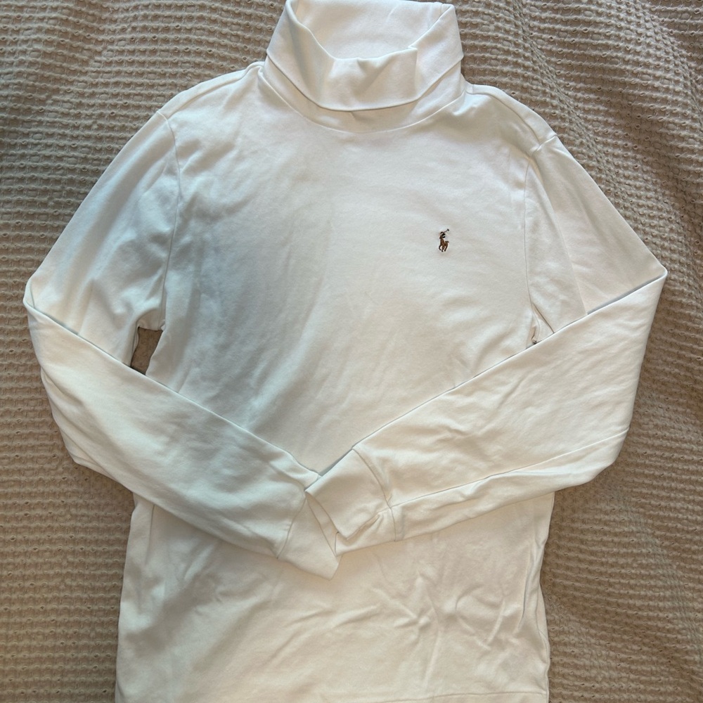 Polo by Ralph Lauren White Turtleneck Sweater
